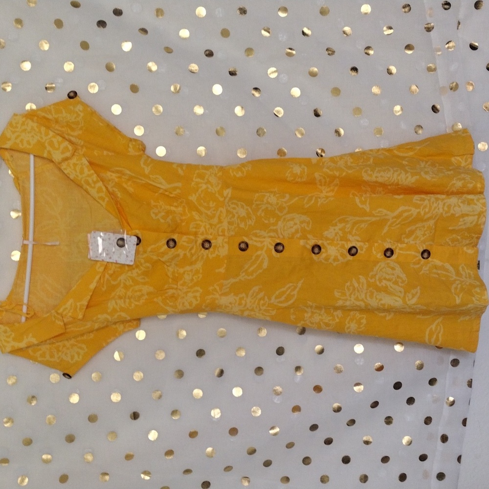 Free people sunflower combo.sz 10 dress easter, summer, NWT, linen .